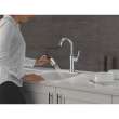 9984-PR-DST Renaldi 8.81-in x 2.81-in x 14.44-in Single-Handle Pull-Down Bar and Prep Faucet, Lumicoat Chrome
