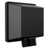 50570-BL Universal Showering Components Square Wall Elbow for Hand Shower, Matte Black