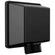 50570-BL Universal Showering Components Square Wall Elbow for Hand Shower, Matte Black