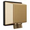 50570-CZ-PR Universal Showering Components Square Wall Elbow for Hand Shower, Lumicoat Champagne Bronze