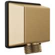 50570-CZ-PR Universal Showering Components Square Wall Elbow for Hand Shower, Lumicoat Champagne Bronze