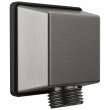 50570-KS-PR Universal Showering Components Square Wall Elbow for Hand Shower, Lumicoat Black Stainless