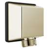 50570-PN-PR Universal Showering Components Square Wall Elbow for Hand Shower, Lumicoat Polished Nickel