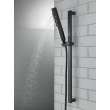 51140-BL Universal Showering Components H2Okinetic Hand Shower 1.75 GPM w/Slide Bar 4S, Matte Black