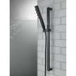 51140-BL Universal Showering Components H2Okinetic Hand Shower 1.75 GPM w/Slide Bar 4S, Matte Black