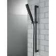 51140-BL Universal Showering Components H2Okinetic Hand Shower 1.75 GPM w/Slide Bar 4S, Matte Black