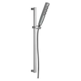 51140-PR Universal Showering Components H2Okinetic Hand Shower 1.75 GPM w/Slide Bar 4S, Lumicoat Chrome