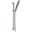 51140-SS-PR Universal Showering Components H2Okinetic Hand Shower 1.75 GPM w/Slide Bar 4S, Lumicoat Stainless