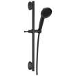 51386-BL Universal Showering Components 3-Setting Slide Bar Handshower, Matte Black