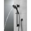 51386-BL Universal Showering Components 3-Setting Slide Bar Handshower, Matte Black