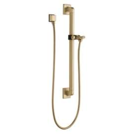 51500-CZ Universal Showering Components Adjustable Slide Bar / Grab Bar Assembly with Elbow, Champagne Bronze