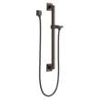 51500-RB Universal Showering Components Adjustable Slide Bar / Grab Bar Assembly with Elbow, Venetian Bronze
