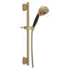 51559-CZ Universal Showering Components H2Okinetic 5-Setting Slide Bar Hand Shower, Champagne Bronze