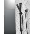 51567-BL Universal Showering Components H2Okinetic Single-Setting Slide Bar Hand Shower, Matte Black