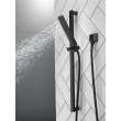 51567-BL Universal Showering Components H2Okinetic Single-Setting Slide Bar Hand Shower, Matte Black