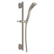 51579-SS Universal Showering Components H2Okinetic Single-Setting Slide Bar Hand Shower, Stainless