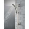 51579-SS Universal Showering Components H2Okinetic Single-Setting Slide Bar Hand Shower, Stainless