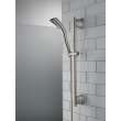 51579-SS Universal Showering Components H2Okinetic Single-Setting Slide Bar Hand Shower, Stainless