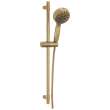 51584-CZ-PR Universal Showering Components 7-Setting Slide Bar Hand Shower with Cleaning Spray, Lumicoat Champagne Bronze