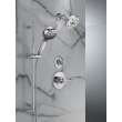 51584-PR Universal Showering Components 7-Setting Slide Bar Hand Shower with Cleaning Spray, Lumicoat Chrome