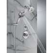 51584-PR Universal Showering Components 7-Setting Slide Bar Hand Shower with Cleaning Spray, Lumicoat Chrome