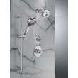51584-PR Universal Showering Components 7-Setting Slide Bar Hand Shower with Cleaning Spray, Lumicoat Chrome