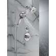 51584-PR Universal Showering Components 7-Setting Slide Bar Hand Shower with Cleaning Spray, Lumicoat Chrome