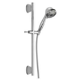 51589Universal Showering Components 7-Setting Slide Bar Hand Shower, Chrome