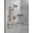 51600-CZ Universal Showering Components Adjustable Slide Bar / Grab Bar Assembly with Elbow, Champagne Bronze
