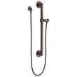51600-RB Universal Showering Components Adjustable Slide Bar / Grab Bar Assembly with Elbow, Venetian Bronze