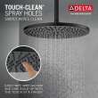 52158-BL25 Universal Showering Components Single-Setting Metal Raincan Shower Head, Matte Black