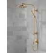 52158-CZ-PR25 Universal Showering Components Single-Setting Metal Raincan Shower Head, Lumicoat Champagne Bronze