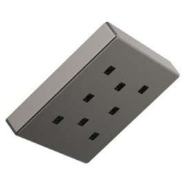 52171-KS-PR Universal Showering Components H2Okinetic Single-Setting Metal Raincan Shower Head, Lumicoat Black Stainless