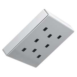 52171-PR Universal Showering Components H2Okinetic Single-Setting Metal Raincan Shower Head, Lumicoat Chrome