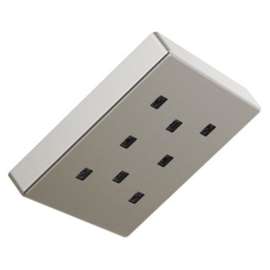 52171-SS-PR Universal Showering Components H2Okinetic Single-Setting Metal Raincan Shower Head, Lumicoat Stainless