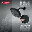 52487-BL Universal Showering Components UltraSoak 4-Setting Shower Head, Matte Black