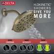 52487-CZ-PR Universal Showering Components H2Okinetic 4-Setting Shower Head with Ultrasoak, Lumicoat Champagne Bronze