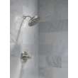 52487-SS-PR Universal Showering Components H2Okinetic 4-Setting Shower Head with Ultrasoak, Lumicoat Stainless