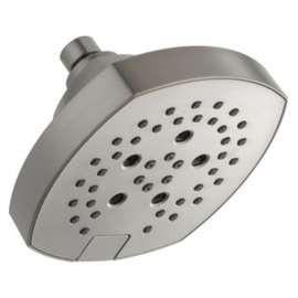 52663-SS Universal Showering Components 5-Setting H2Okinetic Shower Head, Stainless