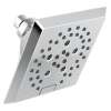 52664-PR Universal Showering Components H2Okinetic 5-Setting Angular Modern Raincan Shower Head, Lumicoat Chrome