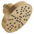 52668-CZ-PR Universal Showering Components H2Okinetic 5-Setting Contempoary Round Raincan Shower Head, Lumicoat Champagne Bronze