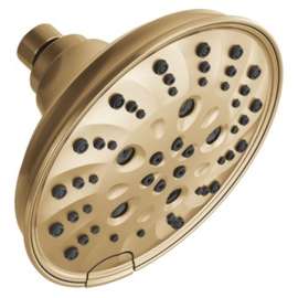 52669-CZ-PR Universal Showering Components H2Okinetic 5-Setting Traditional Raincan Shower Head