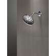 52669-PR Universal Showering Components H2Okinetic 5-Setting Traditional Raincan Shower Head, Lumicoat Chrome
