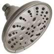 52669-SS-PR Universal Showering Components H2Okinetic 5-Setting Traditional Raincan Shower Head, Lumicoat Stainless