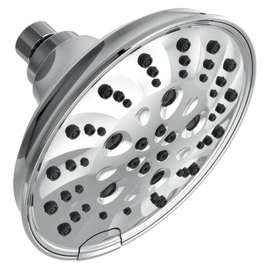 52669Universal Showering Components H2Okinetic 5-Setting Traditional Raincan Shower Head, Chrome
