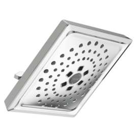 52684-PR Universal Showering Components H2Okinetic 3-Setting Raincan Shower Head, Lumicoat Chrome