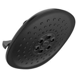52686-BL Universal Showering Components H2Okinetic R 3-Setting Raincan Shower Head, Matte Black