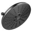 52688-BL Universal Showering Components H2Okinetic 3-Setting Raincan Shower Head, Matte Black