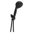 54445-BL-PK Universal Showering Components H2Okinetic 5-Setting Shower Mount Hand Shower, Matte Black