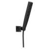 55140-BL Universal Showering Components H2Okinetic 4-Setting Wall Mount Hand Shower, Matte Black